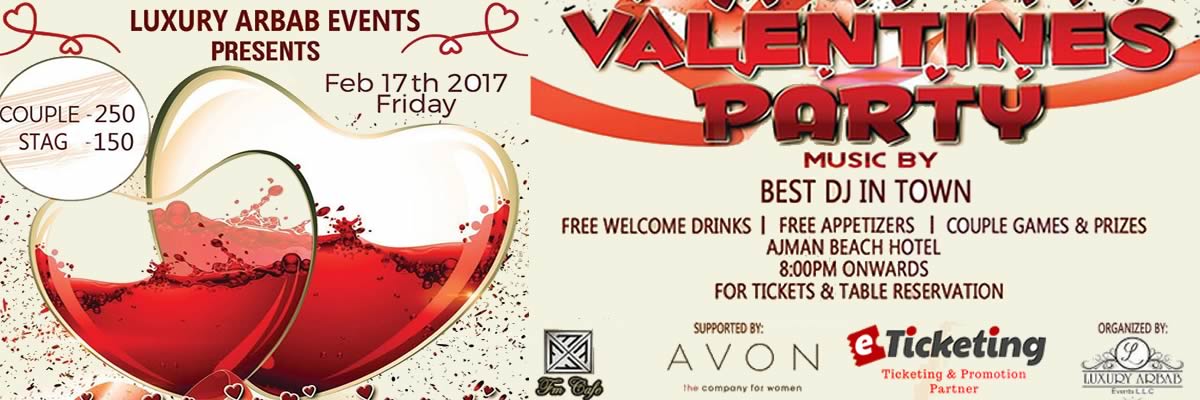 Valentines Party Tickets Luxury Arbab Events