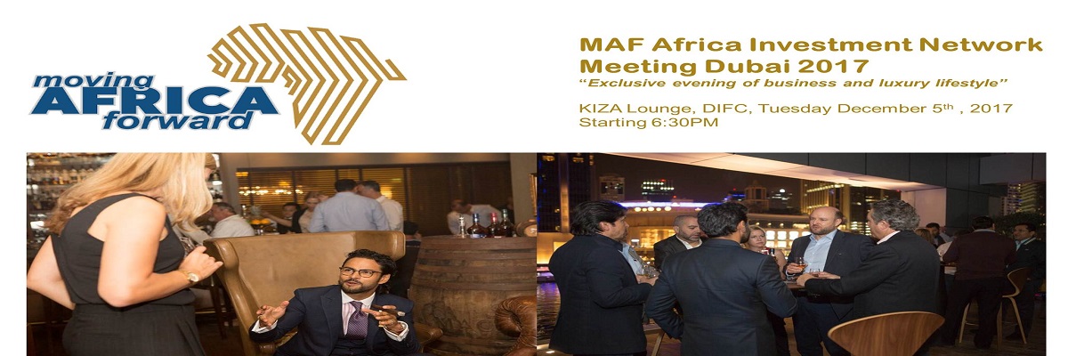 MAF Africa Investment Network Meeting Dubai 2017 Tickets Moving Africa Forward Platform